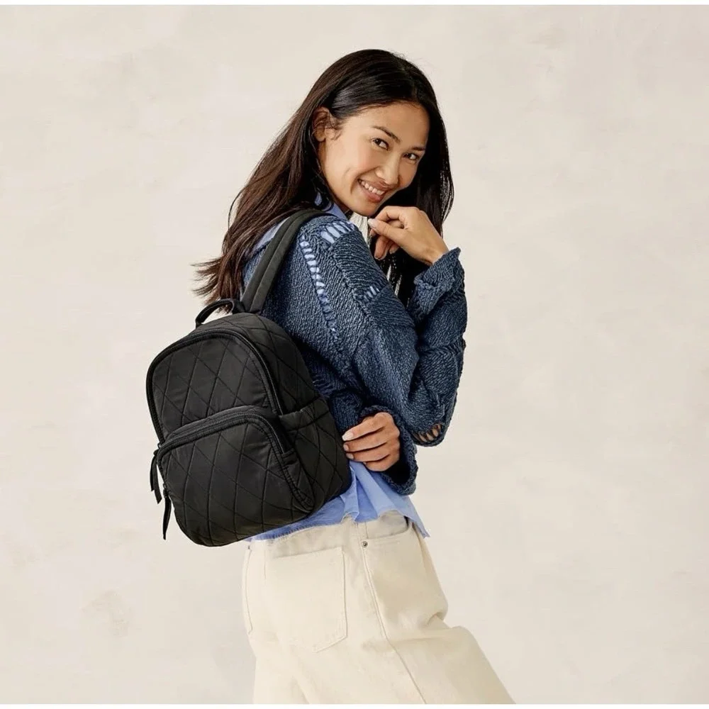 Vera Bradley Women's Performance Twill Small Banbury Backpack, Moonless Night